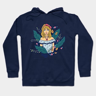 Flourish Without Fear Girl - Floral Hoodie